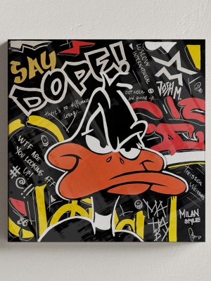 Daffy Duck Pop Art Acrylic Canvas Josh Mahaby