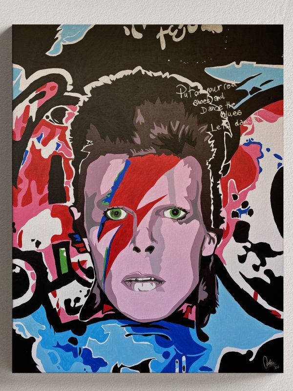 David Bowie Pop Art Canvas Josh Mahaby