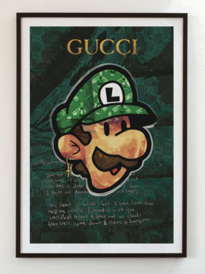 Luigi Ever Green by Gucci_Josh Mahaby Pop Art