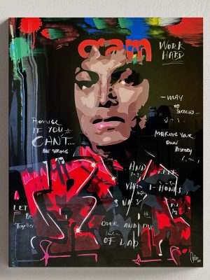 Michael Jackson Pop Art Acrylic Canvas Josh Mahaby