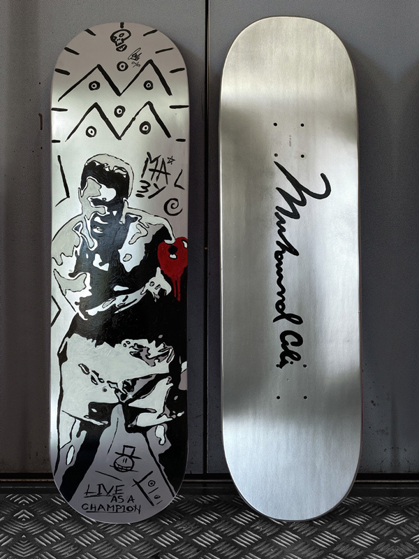 Muhammas Ali Skate Deck - Josh Mahaby Pop Art