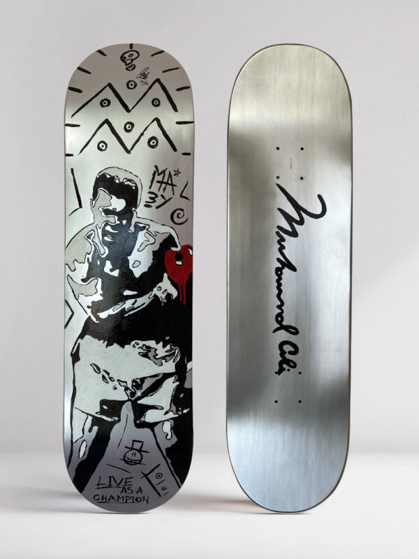 Muhammas Ali Skate Deck - Josh Mahaby Pop Art