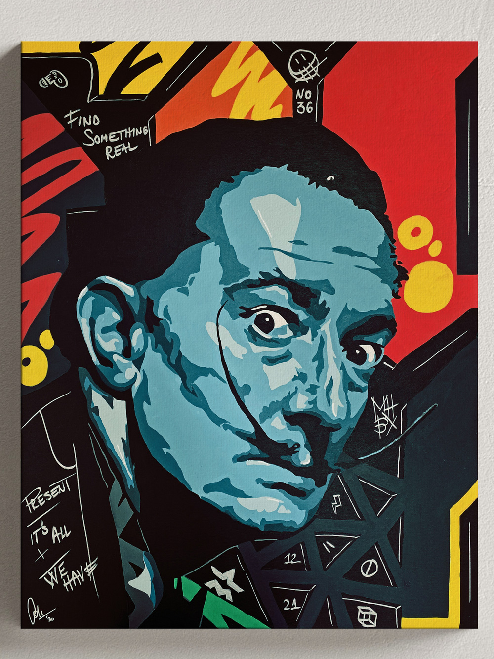 Salvador Dali Canvas Pop Art Style Josh Mahaby