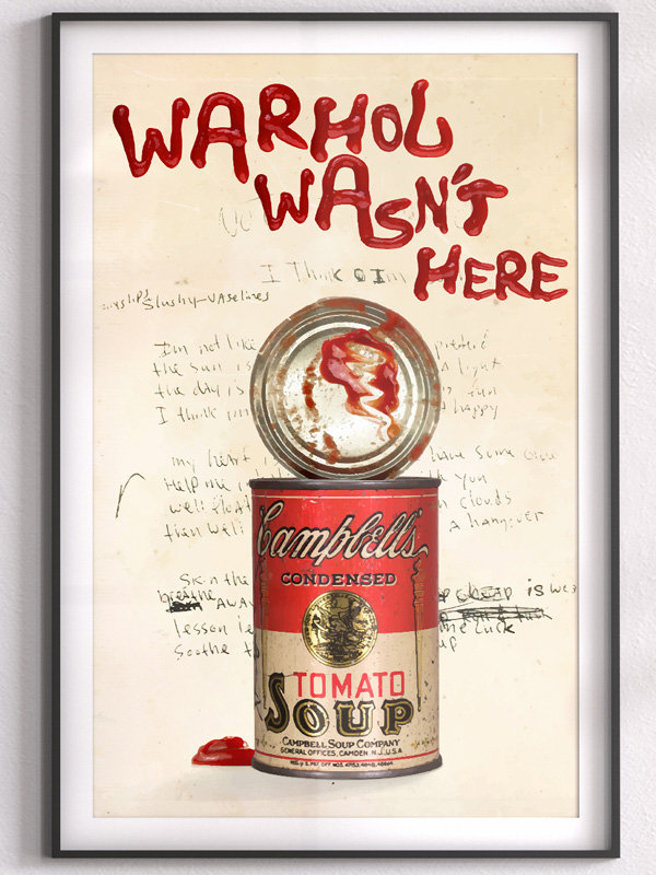 Warhol Wasn’t Here Pop Art Print | Josh Mahaby
