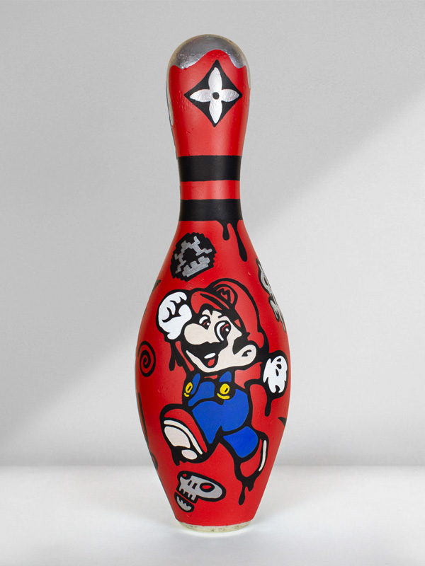 Red Mario Jump - Josh Mahaby Pop Artist Singulart