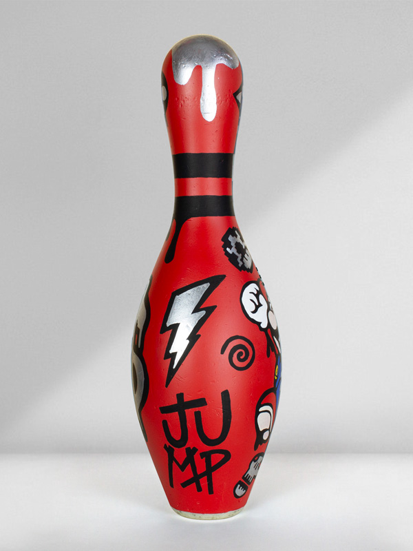 Red Mario Jump - Josh Mahaby Pop Artist Singulart