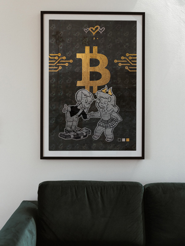 Bitcoin Love - Josh Mahaby Singulart artist