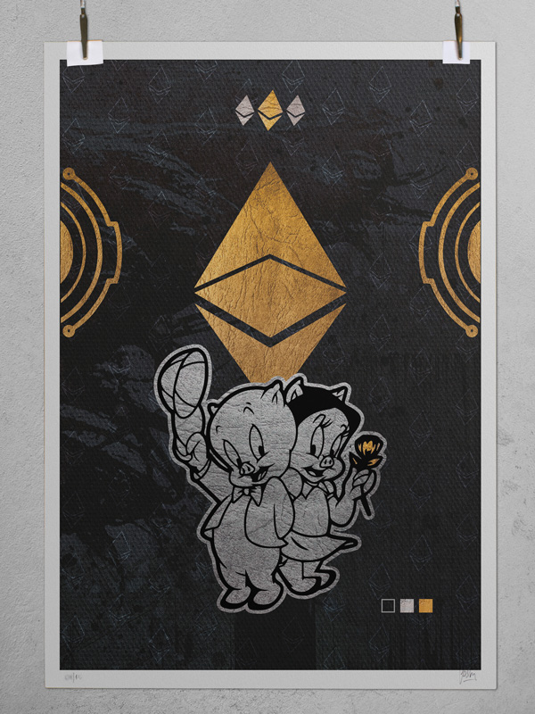 Ethereum Love - Josh Mahaby Pop Art Icons