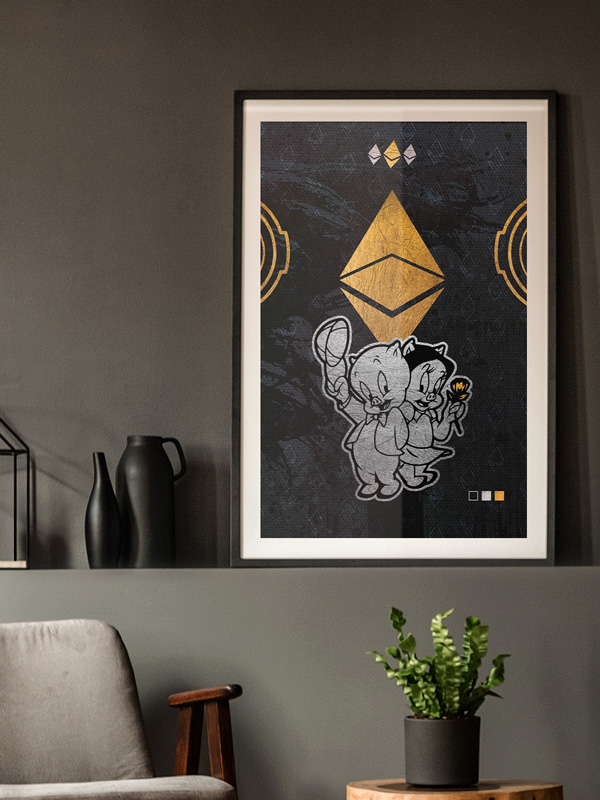 Ethereum Love - Josh Mahaby Pop Art Icons