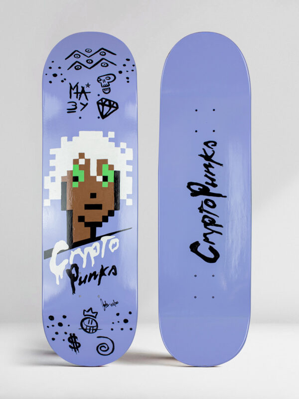 CryptoPunk Skate Deck - Josh Mahaby Art Basel