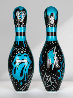 Stones Blue Tongue - Josh Mahaby Pop Artist Art Basel
