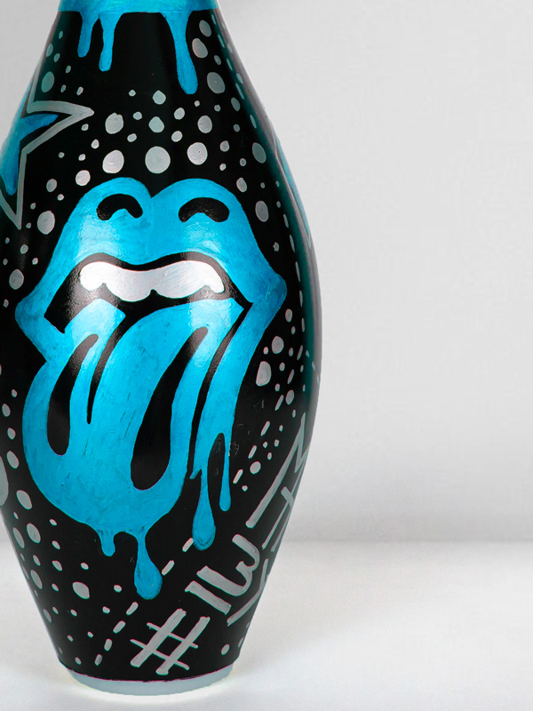 Stones Blue Tongue - Josh Mahaby Pop Artist Art Basel