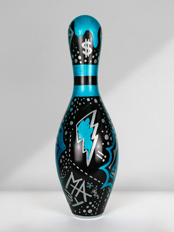 Stones Blue Tongue - Josh Mahaby Pop Artist Art Basel