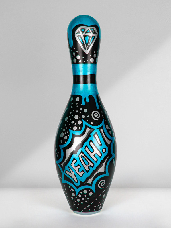 Stones Blue Tongue - Josh Mahaby Pop Artist Art Basel