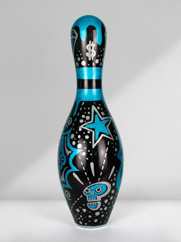 Stones Blue Tongue - Josh Mahaby Pop Artist Art Basel