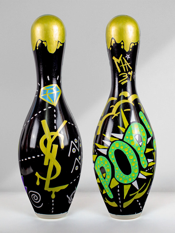 Saint Laurent Pop Diamond Bowling Pin - Josh Mahaby