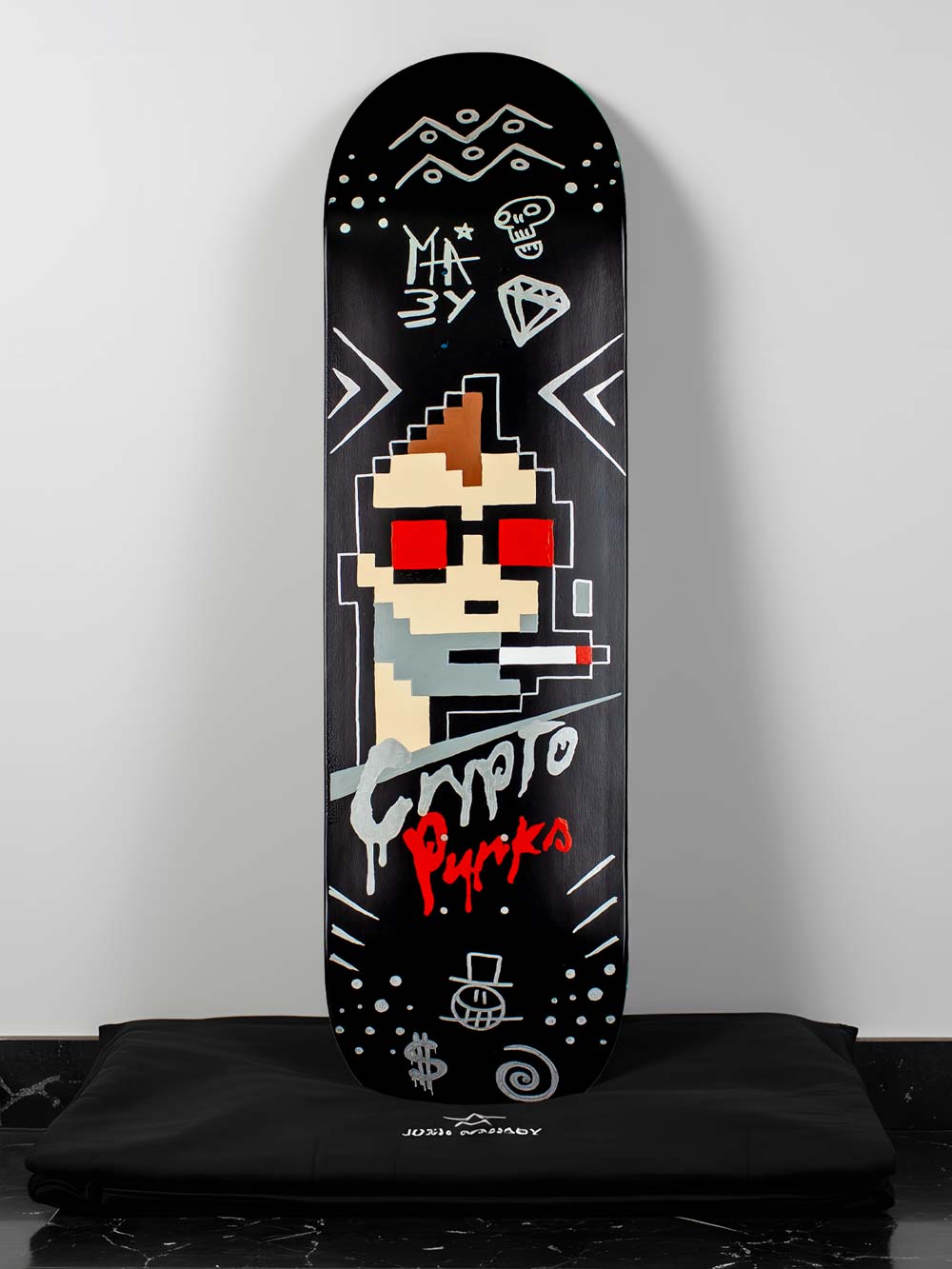 CryptoPunk Skate Deck - Josh Mahaby Art Basel