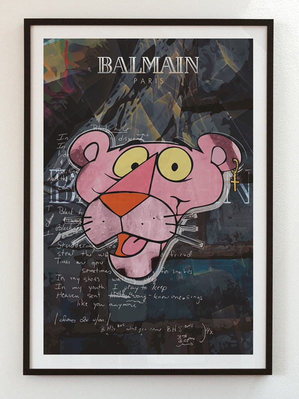 The Pink a Glamour Panther - Josh Mahaby Pop Art