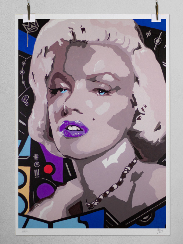 Marilyn and the jet sert by Josh Mahaby Contemporary art