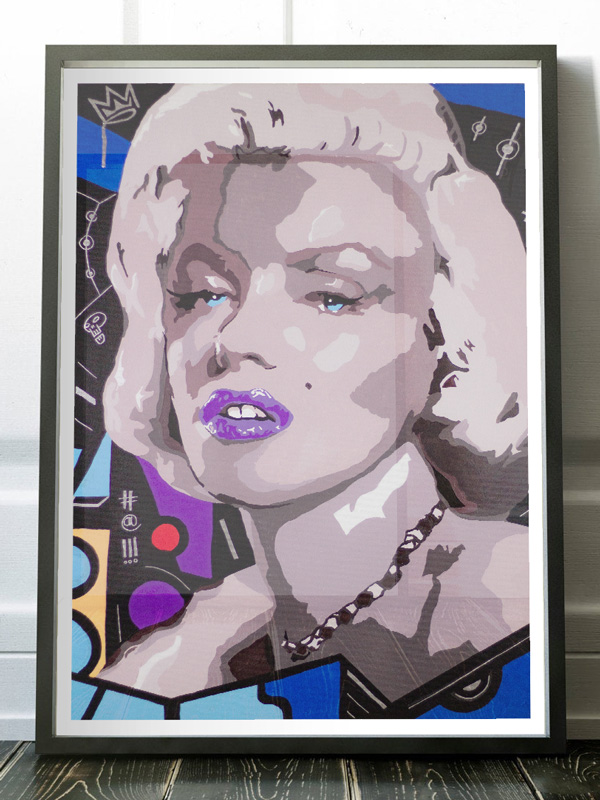 Marilyn and the jet sert by Josh Mahaby Contemporary art