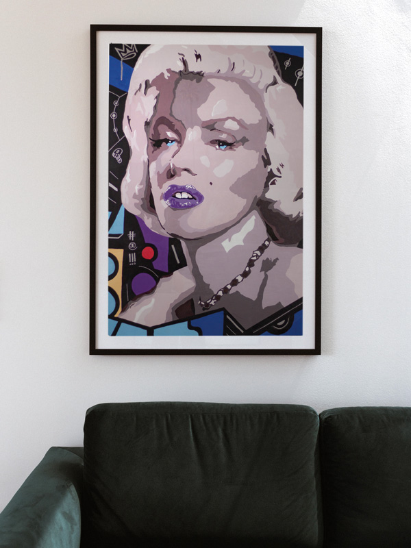 Marilyn and the jet sert by Josh Mahaby Contemporary art