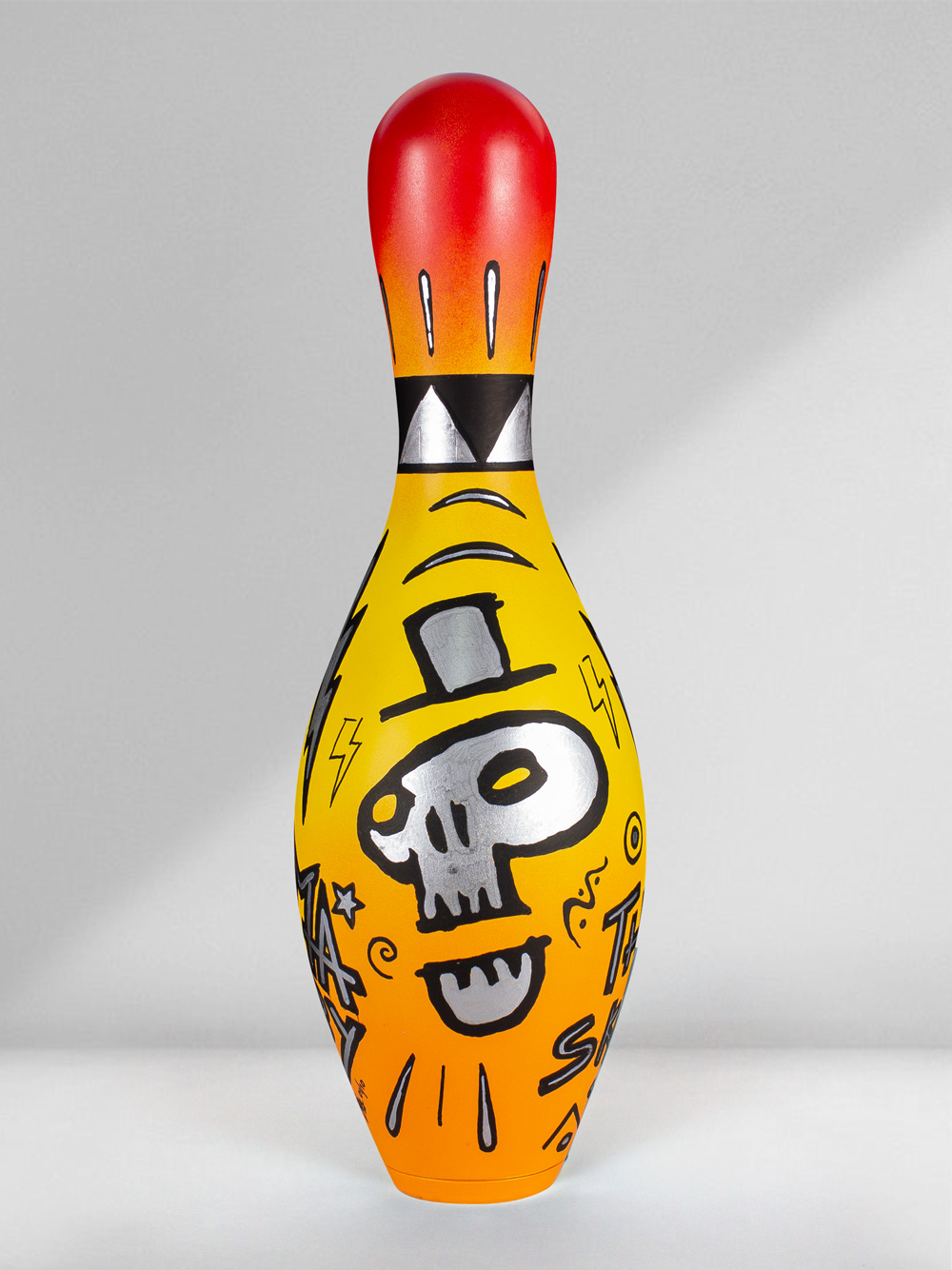 Bowling Pin The Skull Mexican Josh Mahaby Pop Art Toy 01