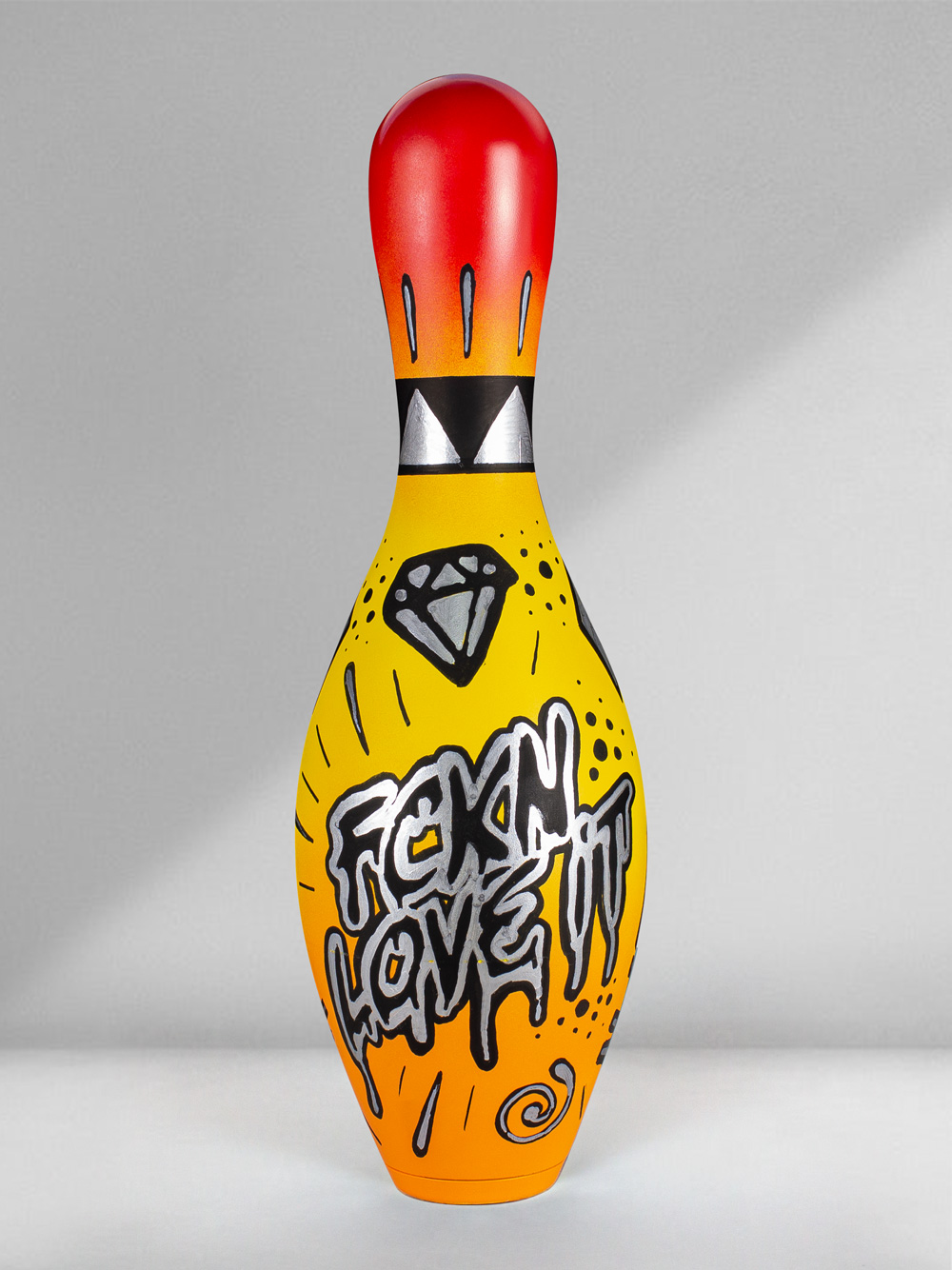 Bowling Pin The Skull Mexican Josh Mahaby Pop Art Toy 01