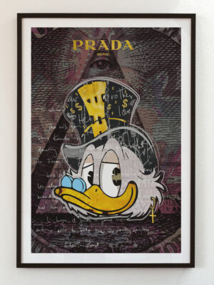 Scrooge Mc Duck Poster Prada Logo Pop Art Josh Mahaby
