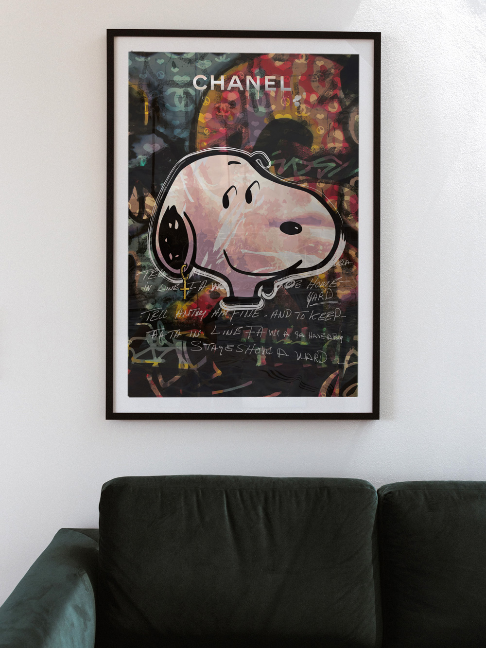 Snoopy Giclee Print by Chanel pop Art Style Josh Mahaby