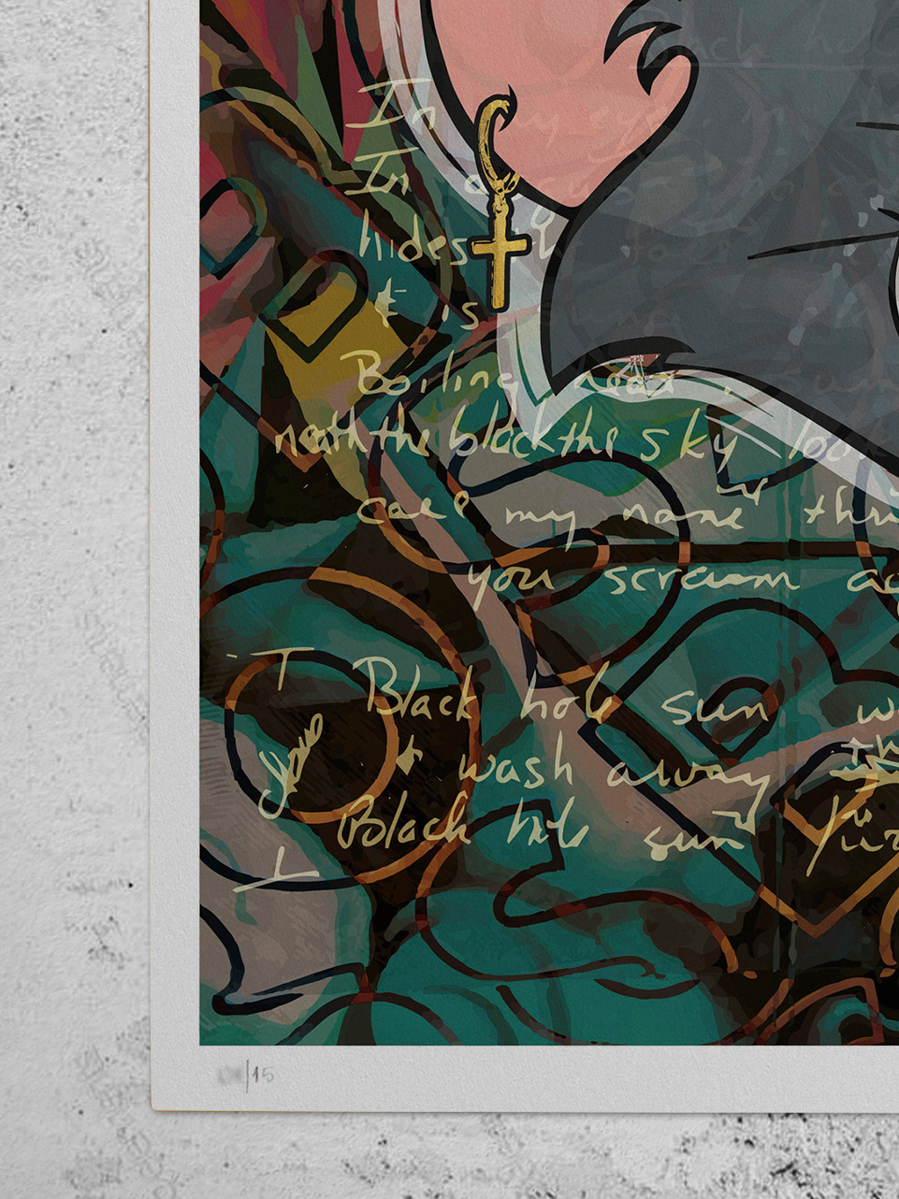 Tom and Jerry Pop Art Style poster Hugo Boss logo Josh Mahaby