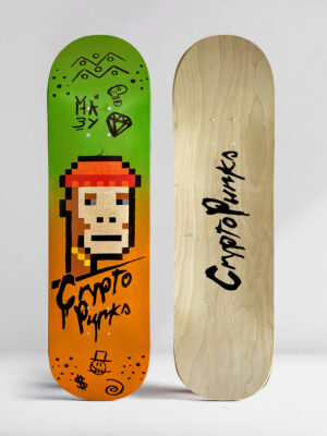 Crypto Punk NÂş 4 Skate Deck - Josh Mahaby Pop Art
