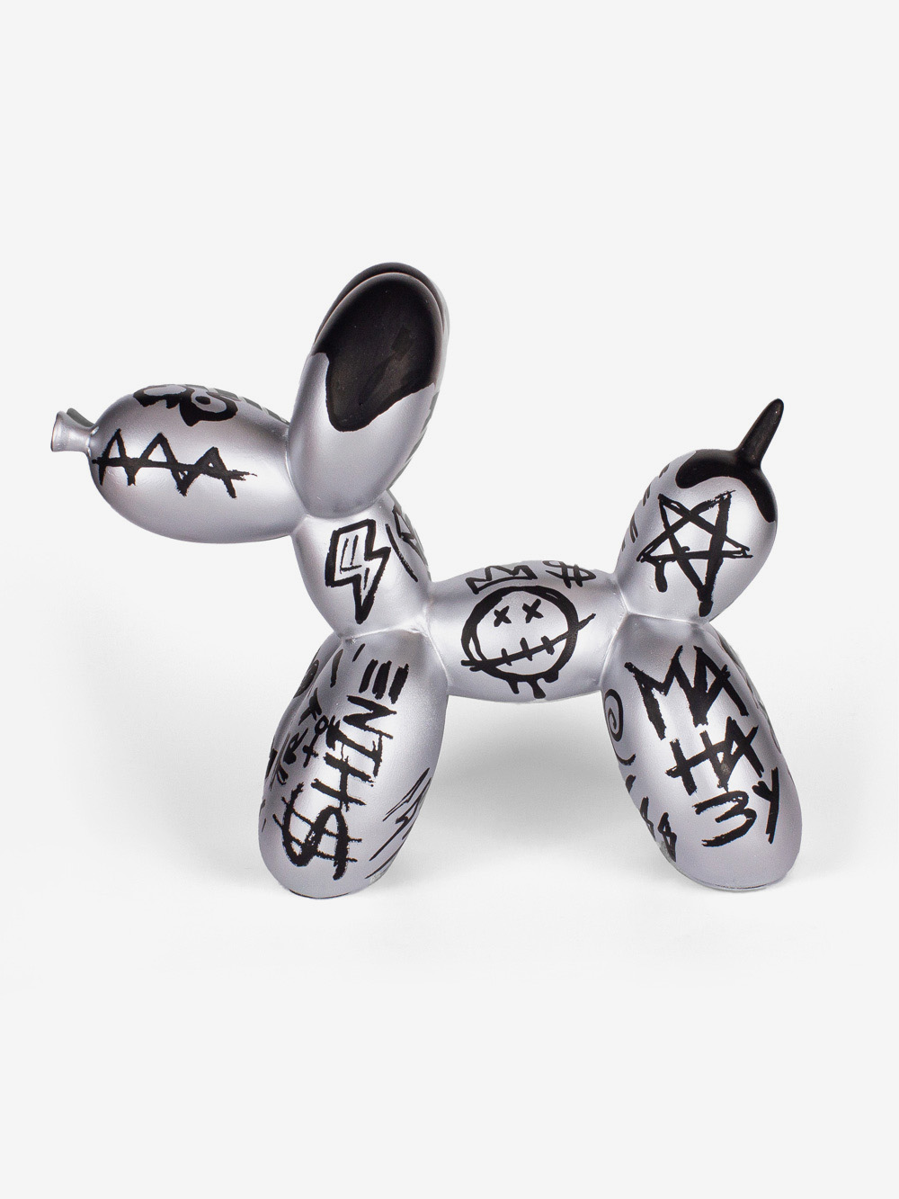 Silver Shine Balloon Dog by Josh Mahaby Pop Artist