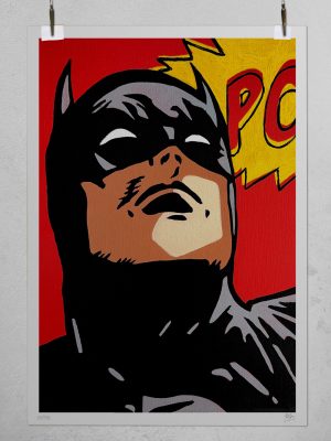 Batman Giclee Print Fine Art Pop Art Style Josh Mahaby
