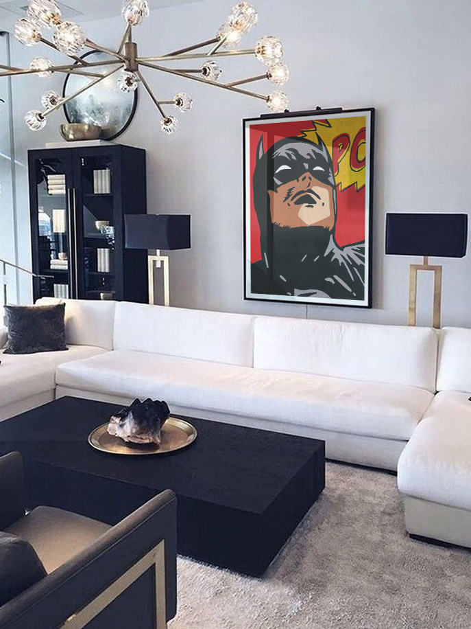 Batman Giclee Print Fine Art Pop Art Style Josh Mahaby