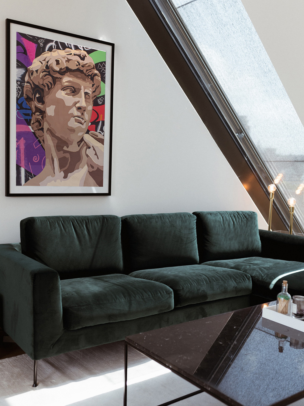 David Michelangelo Giclee Print pop art style Josh Mahaby