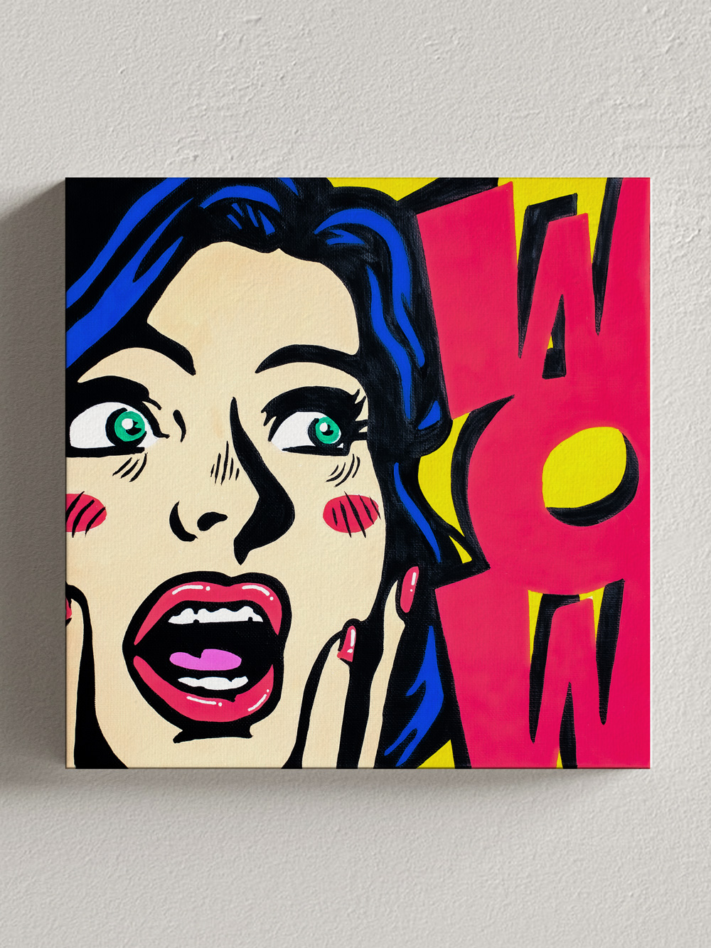 Roy Lichenstein Wow Girl Pop Art Style Josh Mahaby Catawiki
