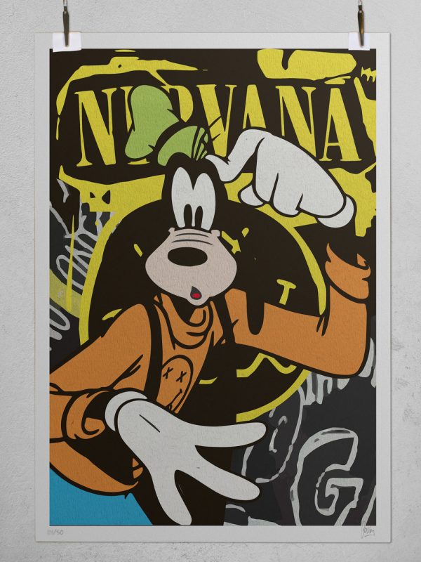 Goffy giclee print fine art paper pop art style Josh Mahaby art gallery