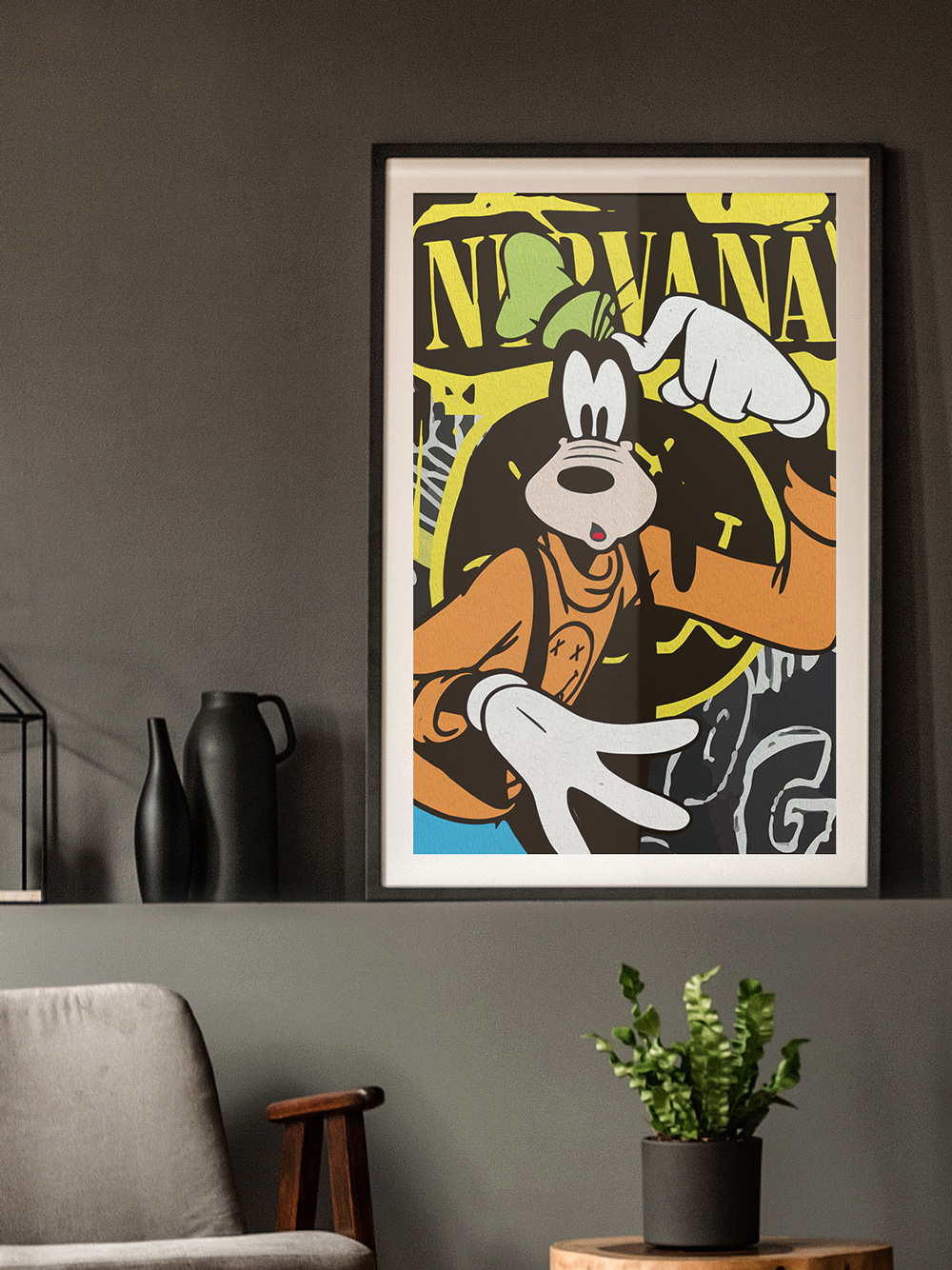 Goffy giclee print fine art paper pop art style Josh Mahaby art gallery