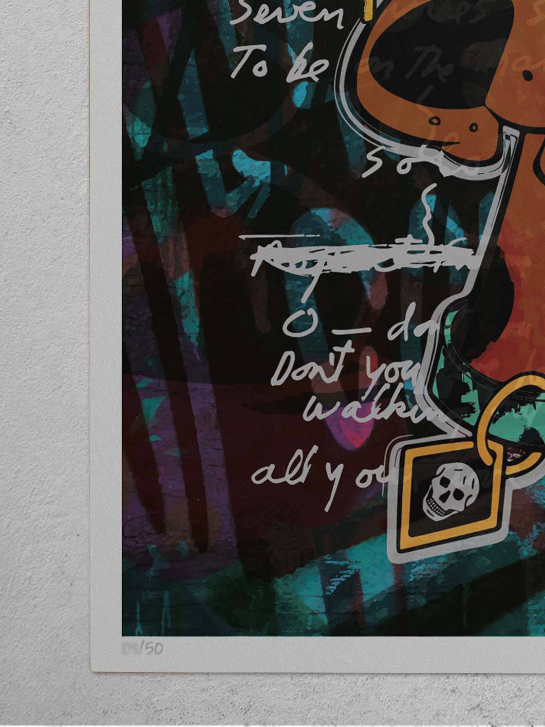 Scooby Doo Poster Print With Alexander Mc Queen Logo Josh Mahaby Pop Art