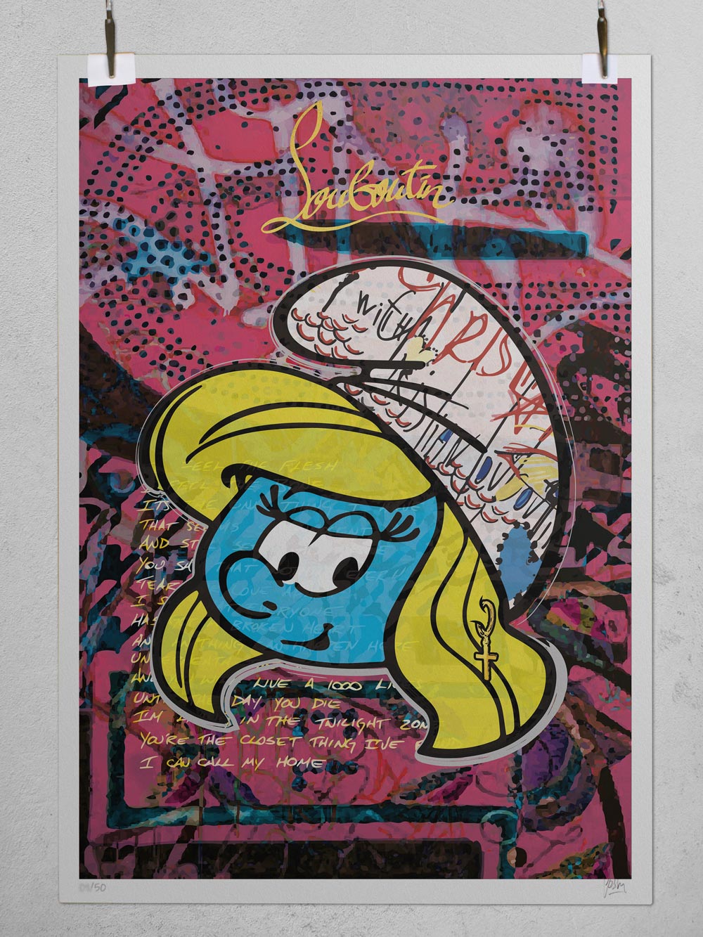 SMurf Wiki Poster Giclee Print Digital Pop Art Style by Josh Mahaby