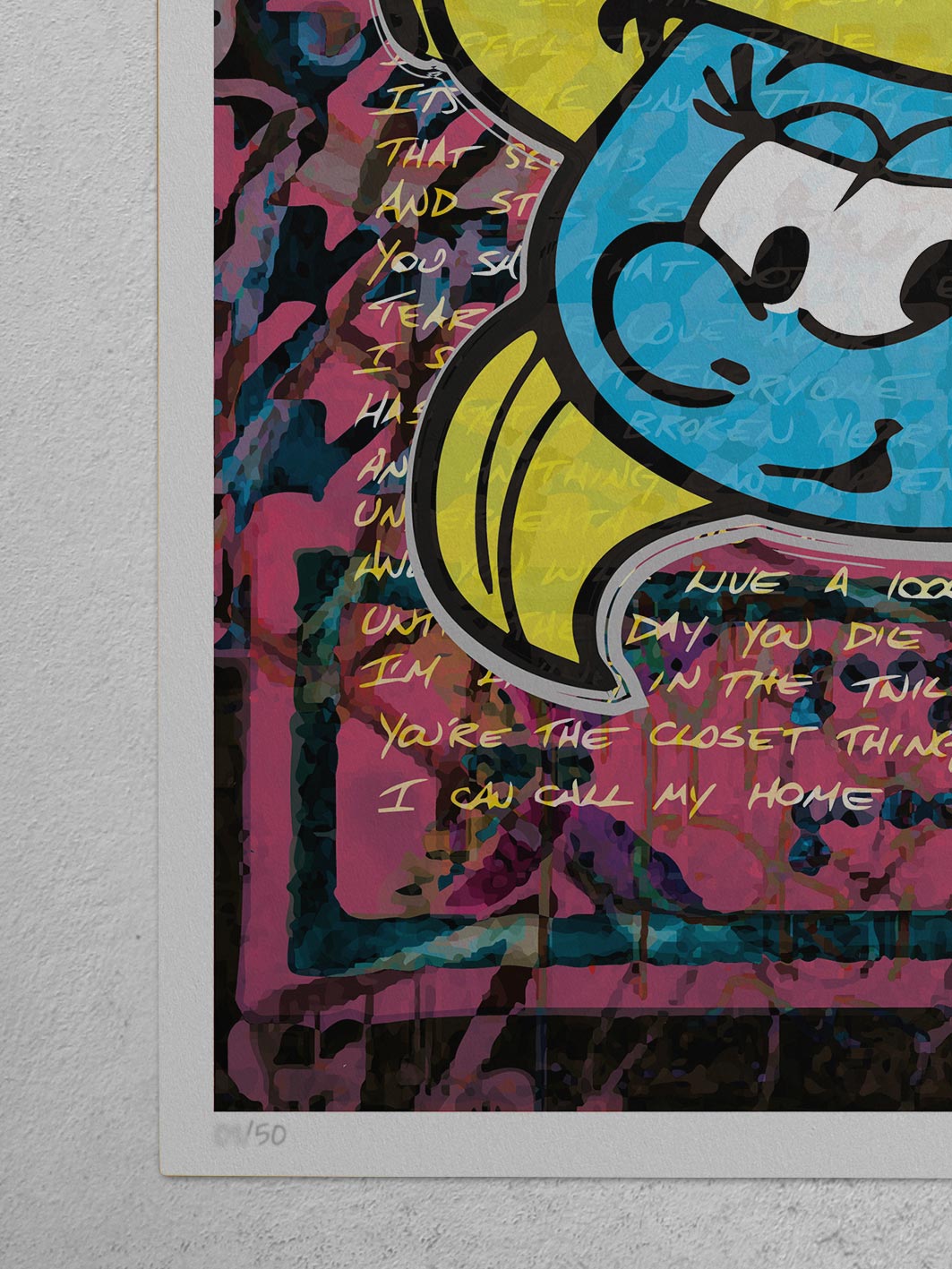 SMurf Wiki Poster Giclee Print Digital Pop Art Style by Josh Mahaby