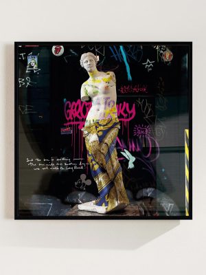 Venus de milo greek statue graffiti pop art style canvas by josh Mahaby