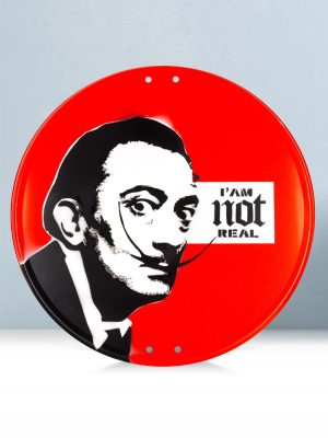 Dali Street Metallic saign art stencil art by Josh Mahaby Art Basel